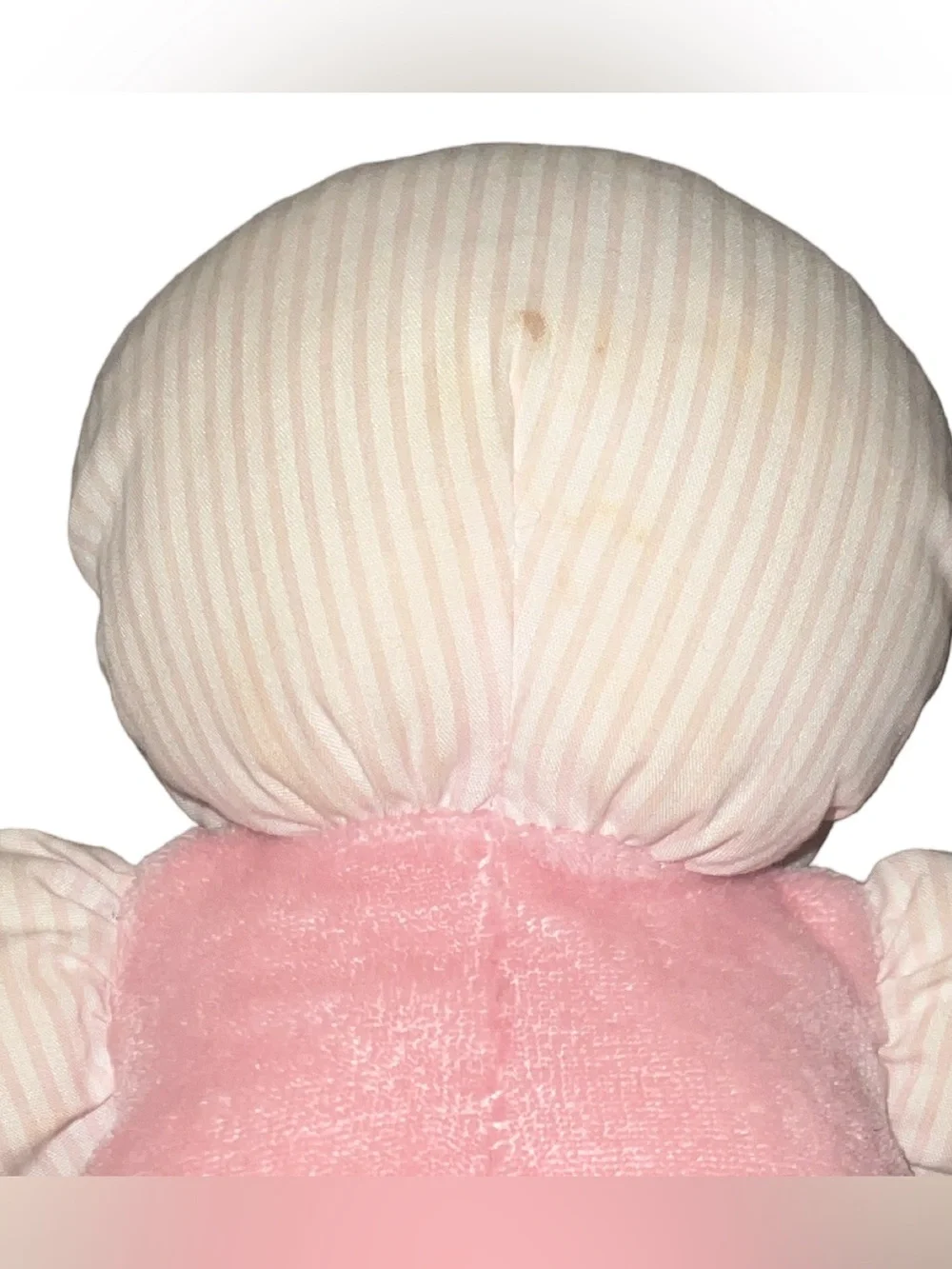 Vintage Baby Girl Oshkosh B' Gosh Doll Blonde Pink Sleeper Plush 11” Lovey
